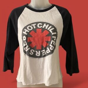 Vintage Raglan Red Hot Chili Peppers Longsleeve T-Shirt Size Small EUC